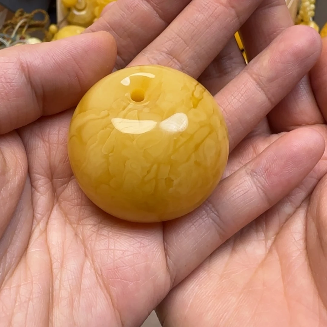 开***猪蜜蜡未镶嵌毛衣链天然蜜蜡