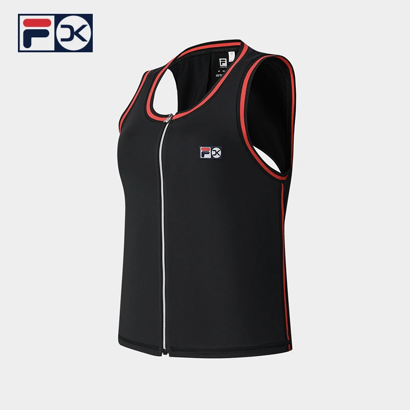 FILA斐乐女款背心【舒适透气】夏季无袖运动时尚休闲A11W523115F