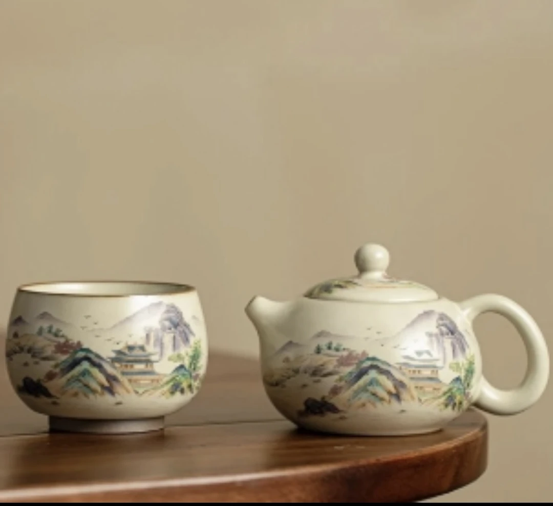 G095-国宝窑一壶一杯