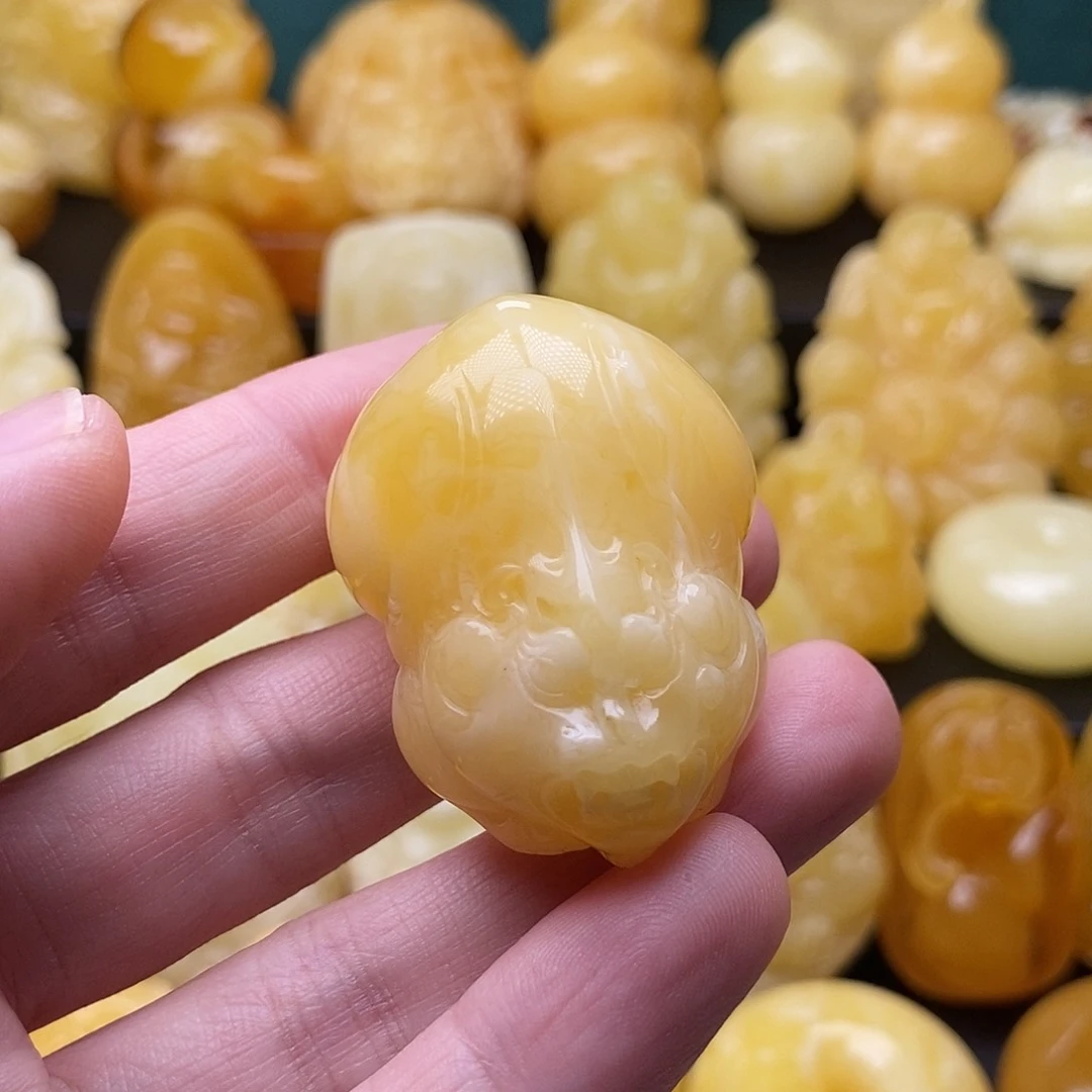 琥珀颈饰未镶嵌琥珀蜜蜡吊坠