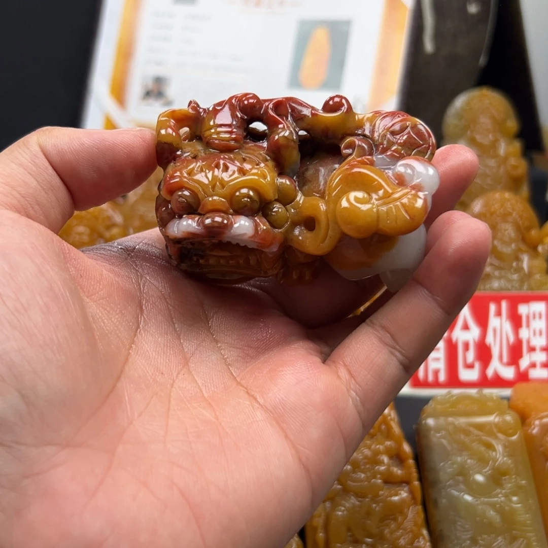 石英质玉（黄龙玉）未镶嵌多样性发货，发其一