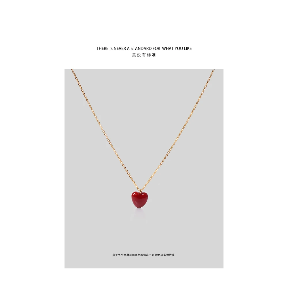 非金属珐琅项链 SHIIEELL气质轻奢法式小众设计感百搭项链Z1612