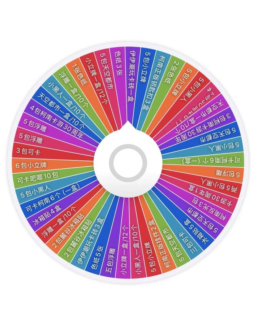 （锅包肉推荐）柯南吧唧 卡砖 冰箱贴 色纸 全品转盘大混沌