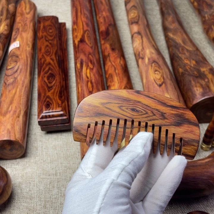 小***）黄花梨/降香黄檀海黄木树^_^梳子