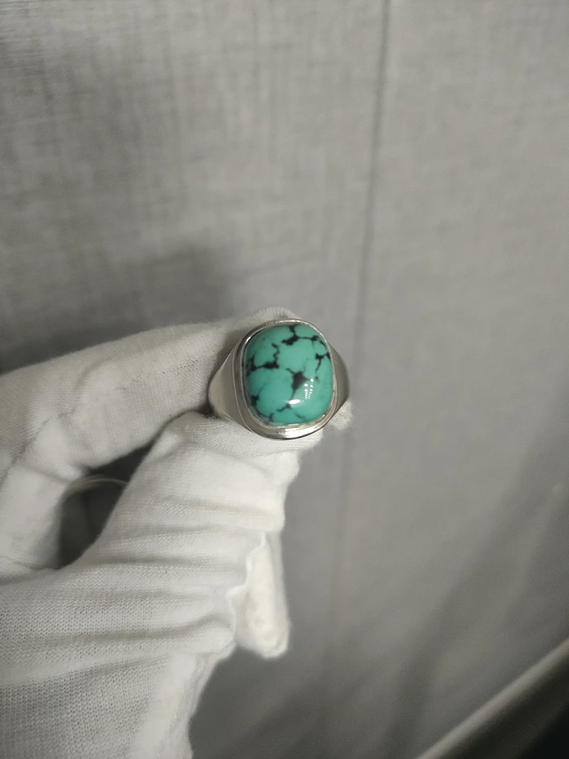 时尚复古手工松石戒指