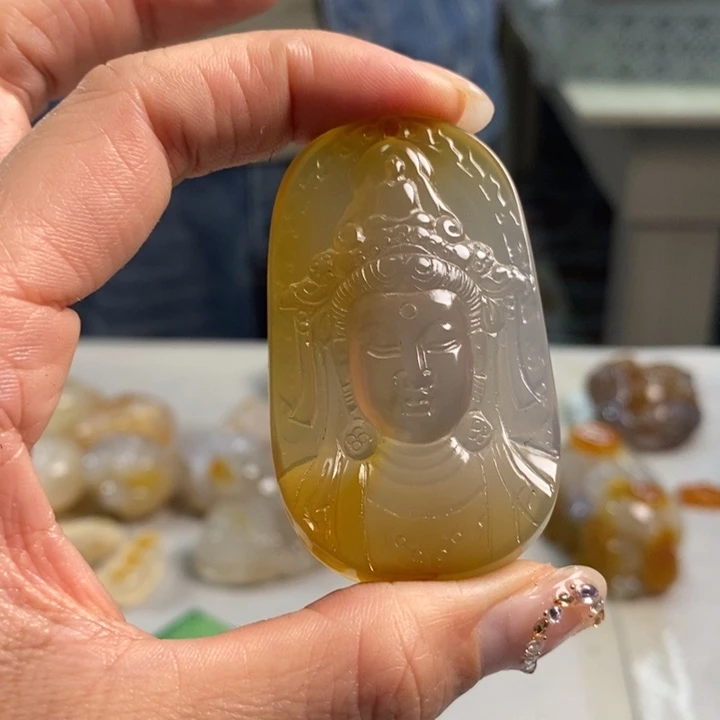 玛瑙/玉髓吊坠(不含链)未镶嵌