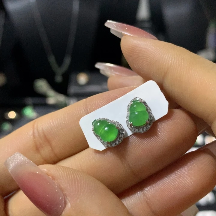 翡翠银S925镶嵌戒指