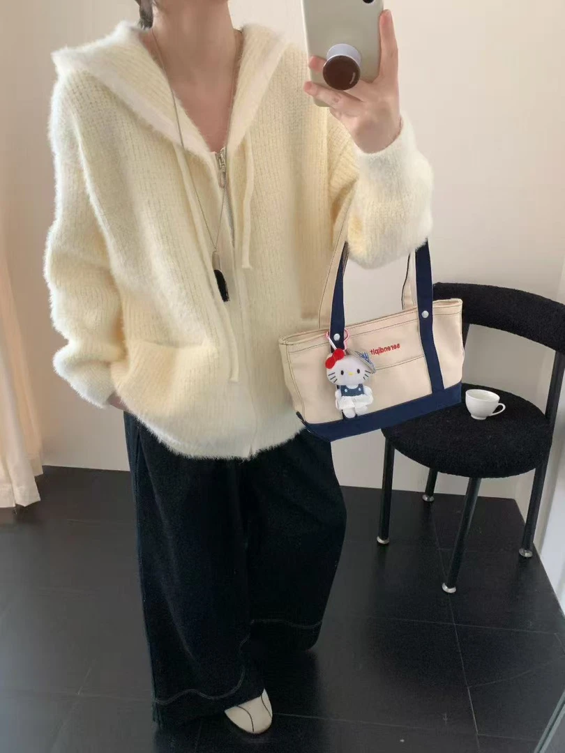 【YICI】亦辞151-310毛衣针织开衫百搭慵懒风宽松设计ins时尚韩版