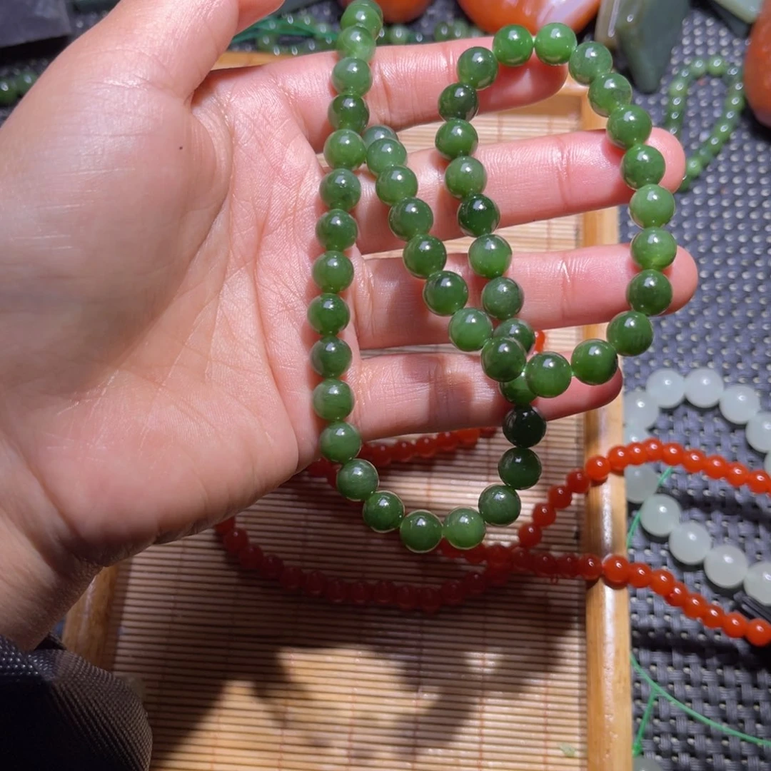 未镶嵌手镯和田玉洪*