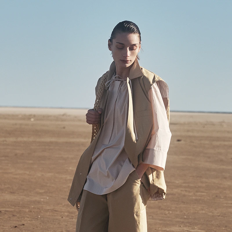 【商场同款】LESS2025夏新款工装马甲女无袖廓形外套女2P4511430