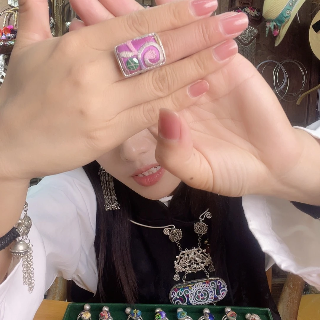 花岗石铁合金戒指