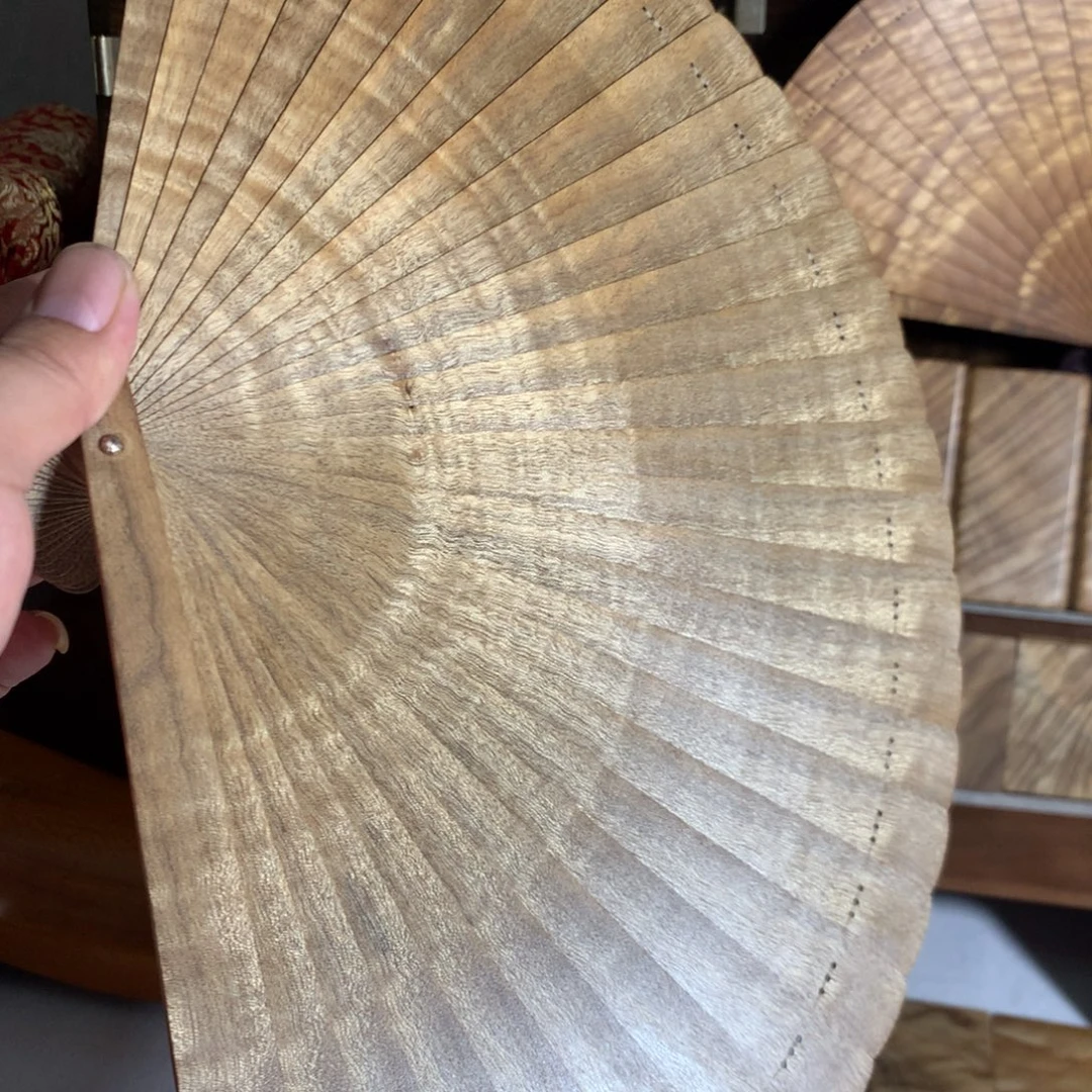 扇子小叶金丝楠木扇子
