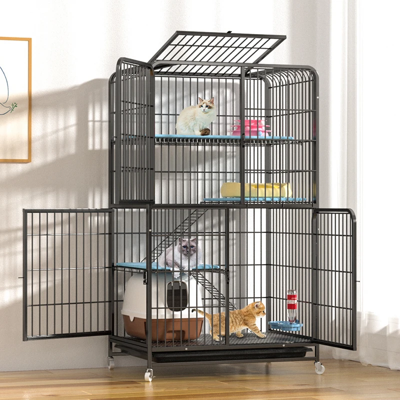 超大自由空间猫别墅室内别墅两层猫厕一体特大号猫咪