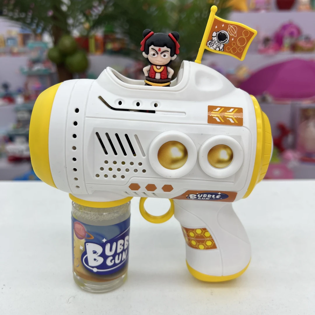 新款2025多孔泡泡机网红爆款玩具灯光泡泡枪趣味全自电动枪