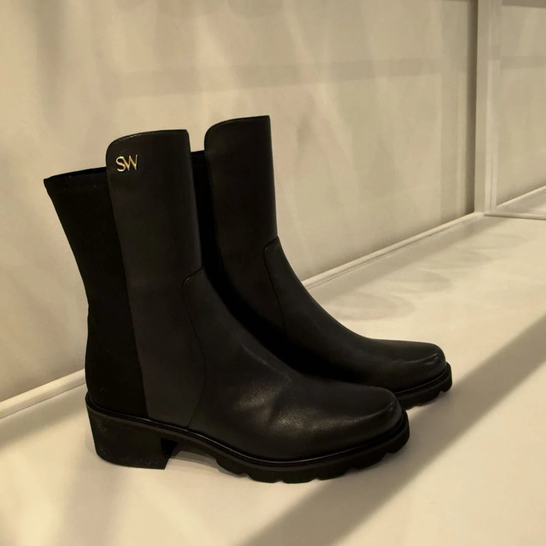 STUART WEITZMAN粗跟厚底短筒靴ALINA CITY BOOTIE