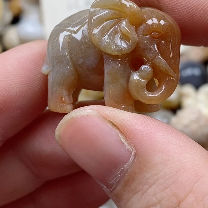 颈饰未镶嵌硅化珊瑚（珊瑚玉）