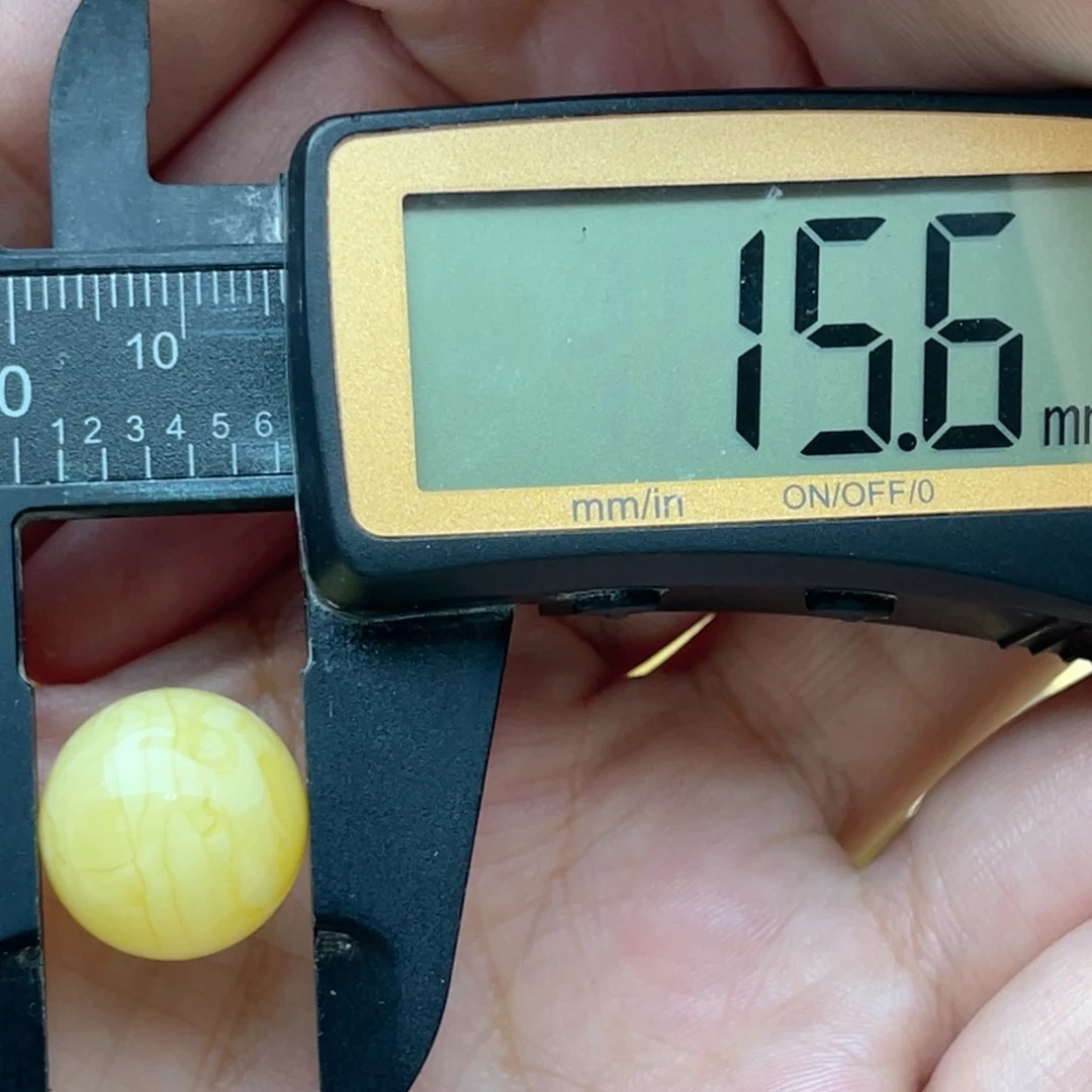 未镶嵌琥珀裸石蜜蜡圆珠梦虎皮一线天