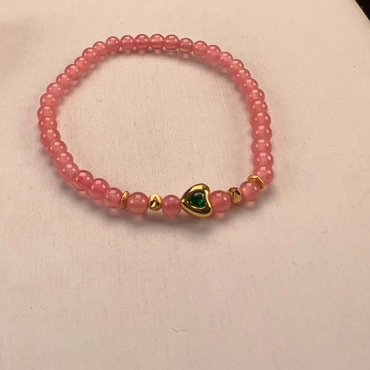 菱锰矿（红纹石）手串未镶嵌