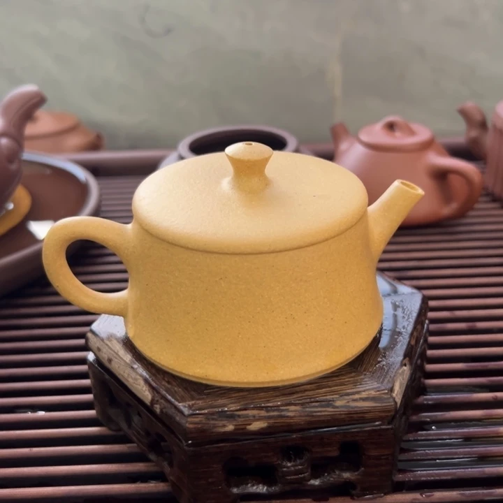 茶壶紫砂黄金云柱150cc