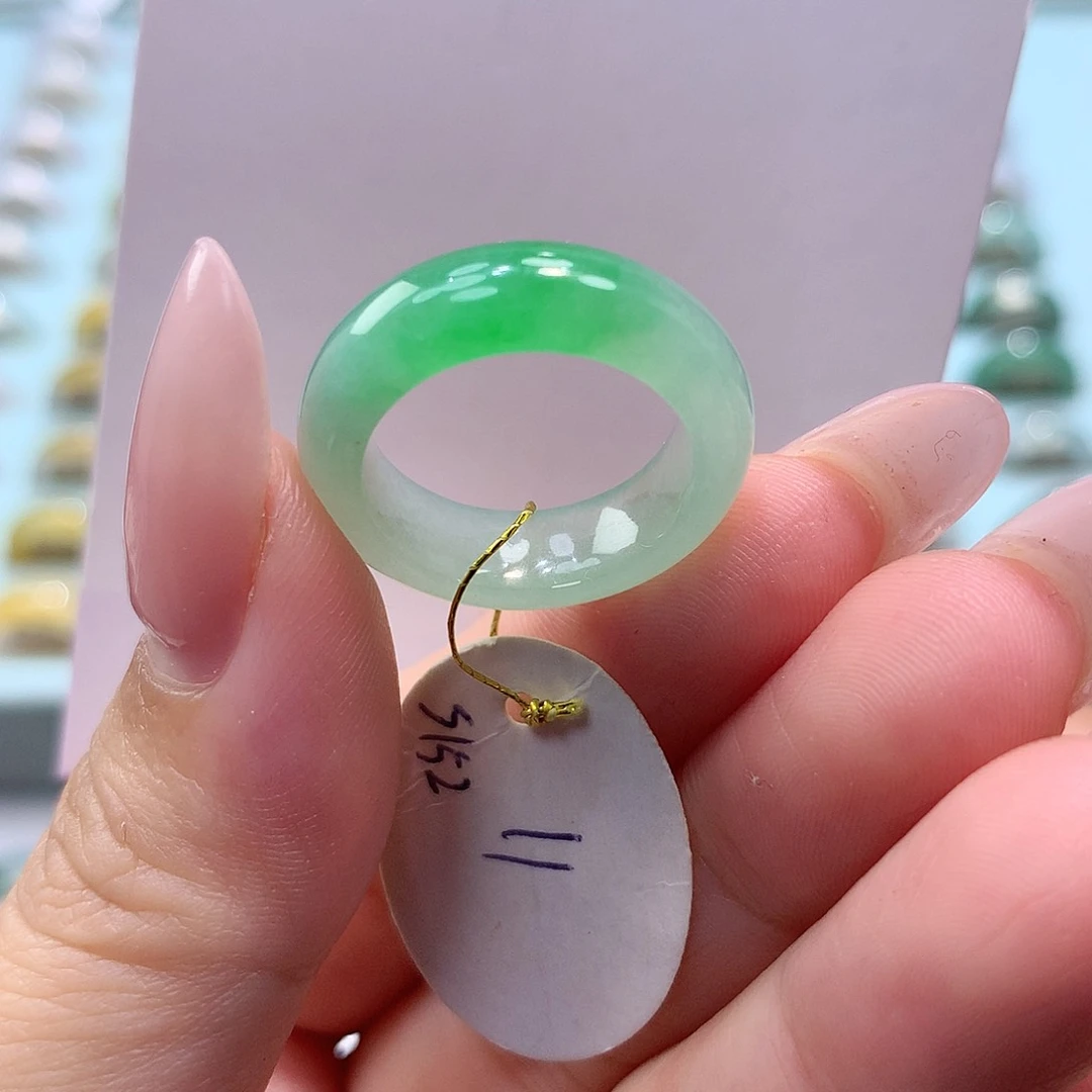 未镶嵌戒指翡翠11圈