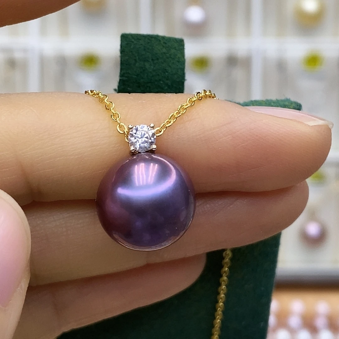 若***晨银S925镶嵌淡水珍珠吊坠(赠链)