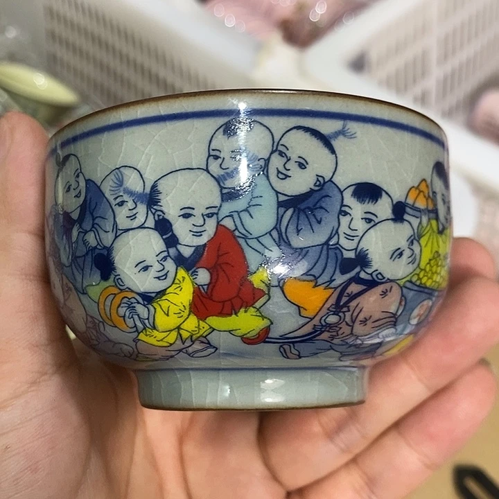摆件景德镇陶瓷主人杯2456