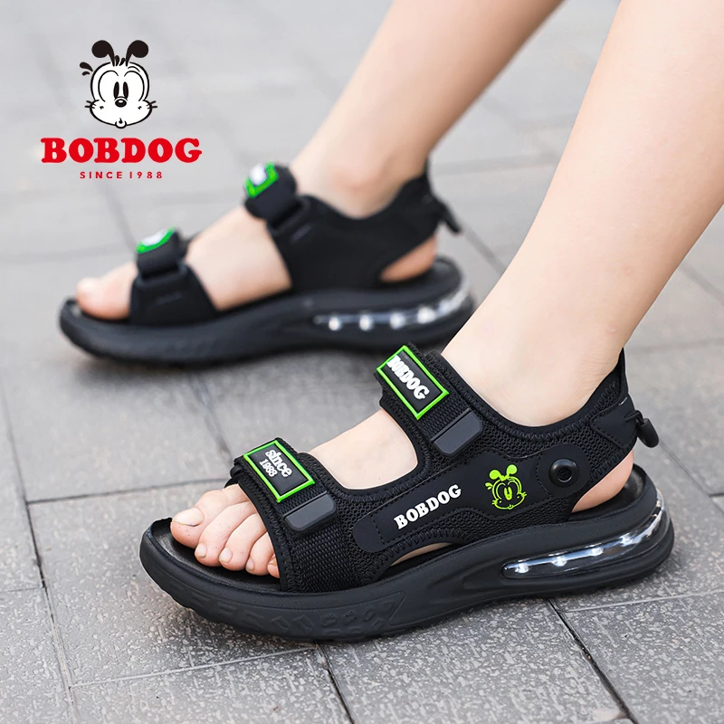 巴布豆童鞋男童凉鞋2025新款夏季软底防滑儿童男孩休闲运动沙滩鞋