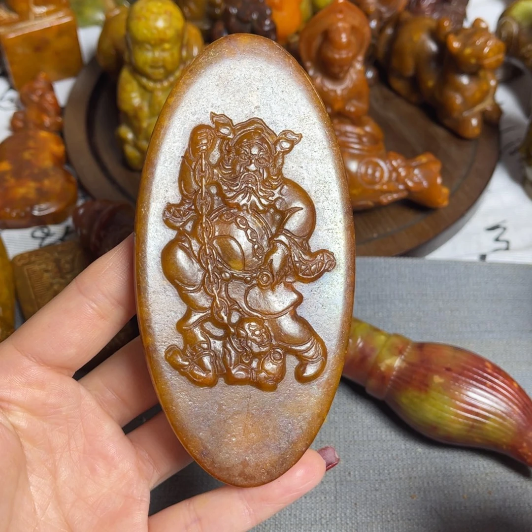 蛇纹石玉合金颈饰