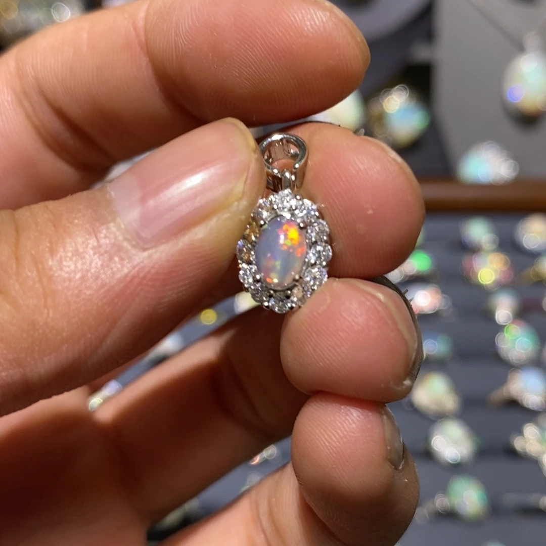 合金欧泊欧泊吊坠