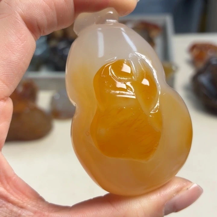 玛瑙/玉髓未镶嵌吊坠(不含链)