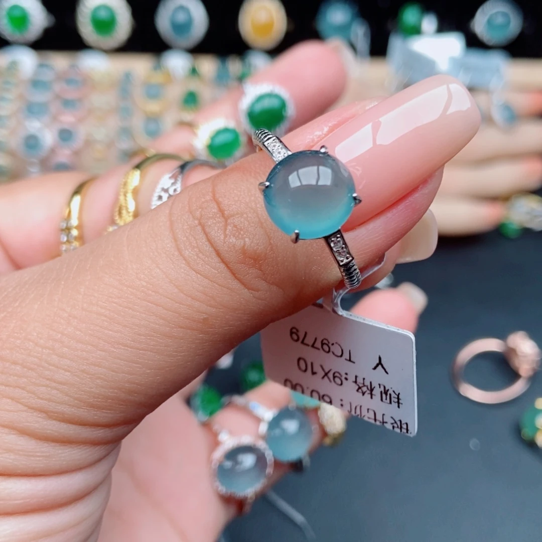 嵩***｡翡翠银S925镶嵌戒指