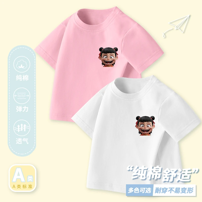 18夏季短袖女T恤0-10岁女童t恤短袖休闲宽松舒适女孩半袖洋气