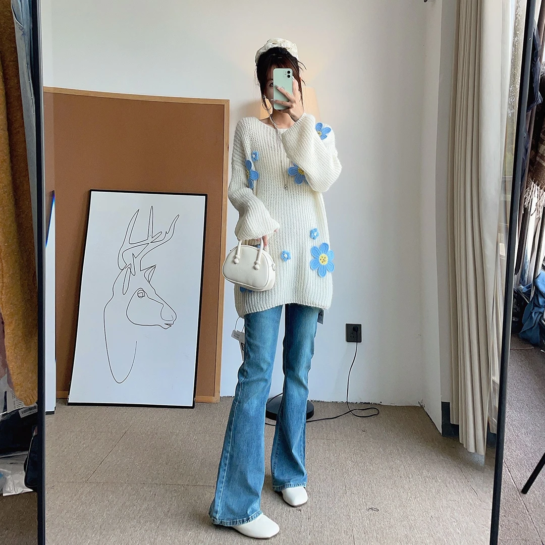 孕妇装秋冬季套装2025新款甜美毛衣外套显瘦两件套孕妈高级感穿搭