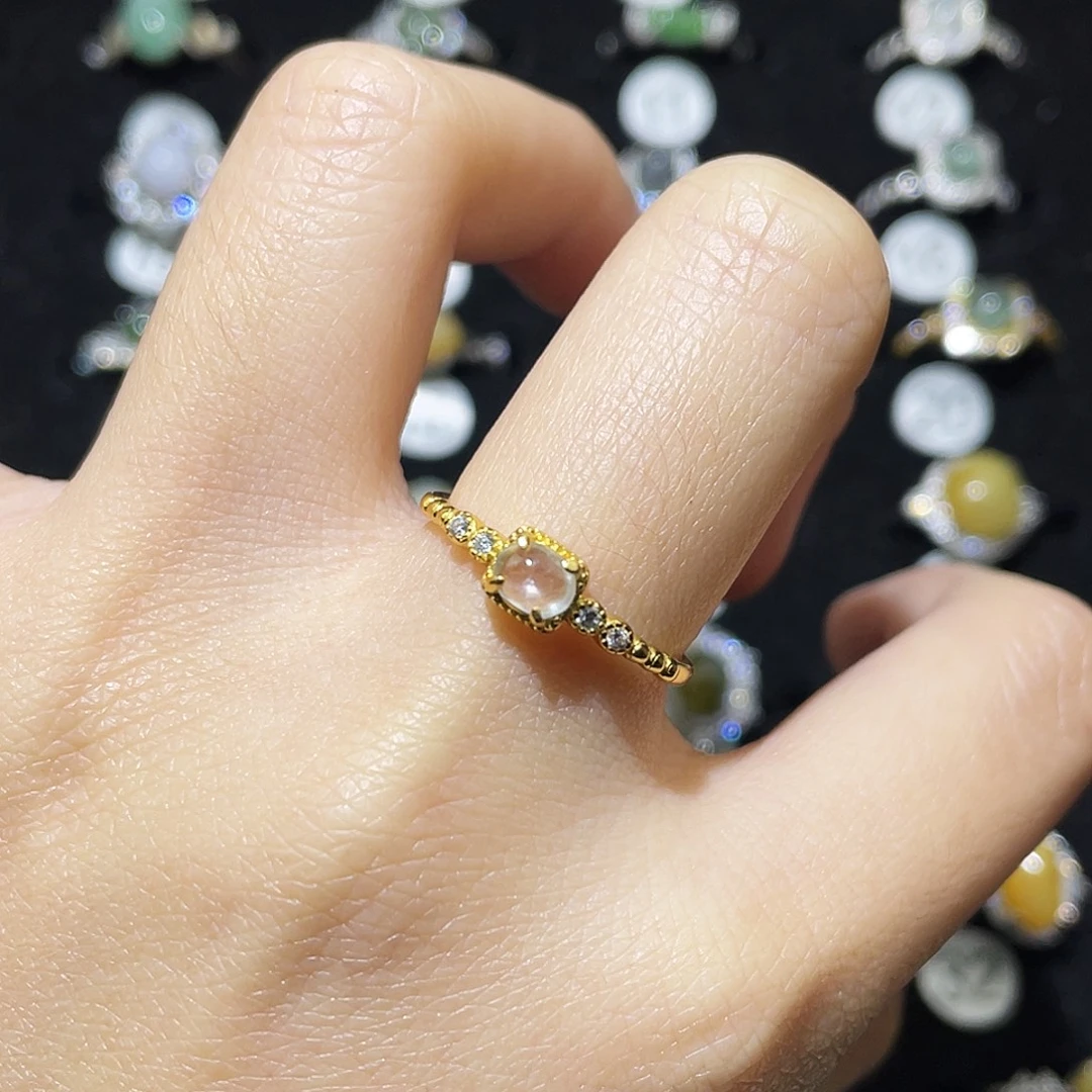 翡翠未镶嵌戒指戒指