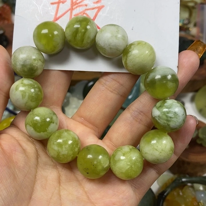 未镶嵌蛇纹石玉手串