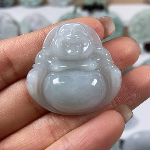 翡翠颈饰未镶嵌大佛福利