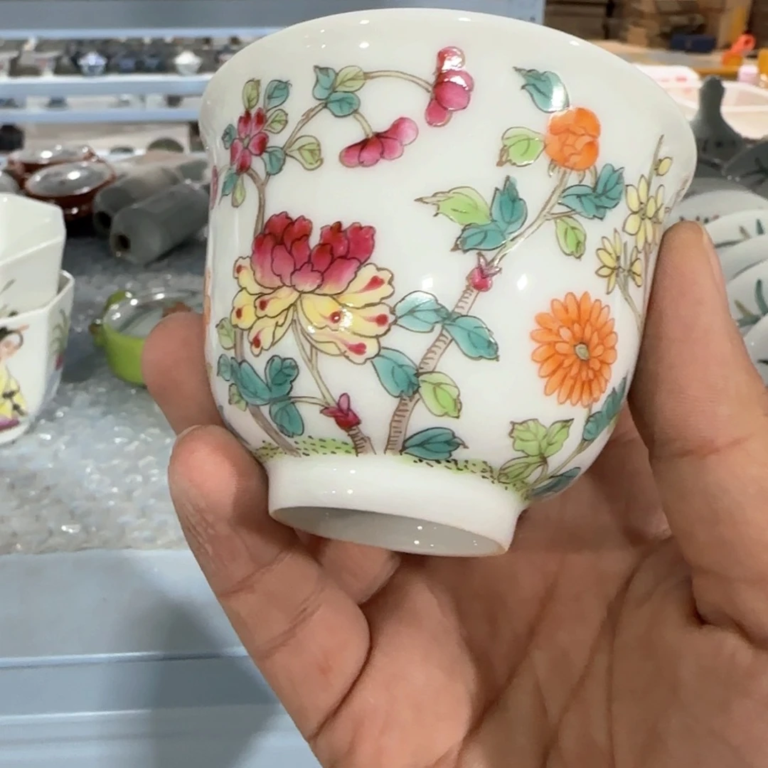 瓷片摆件手绘瓷器全部处理了吧