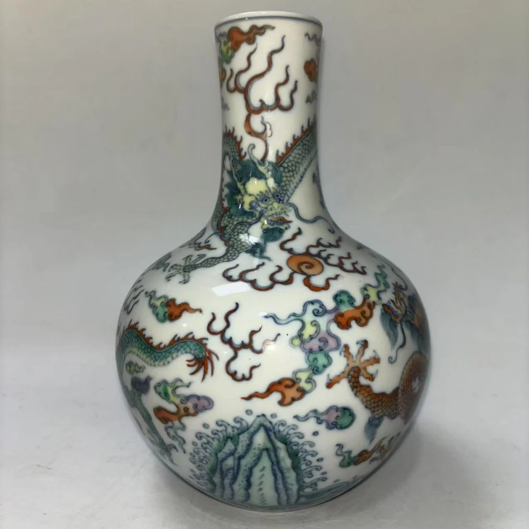 海水云龙纹天球瓶JD2501-189