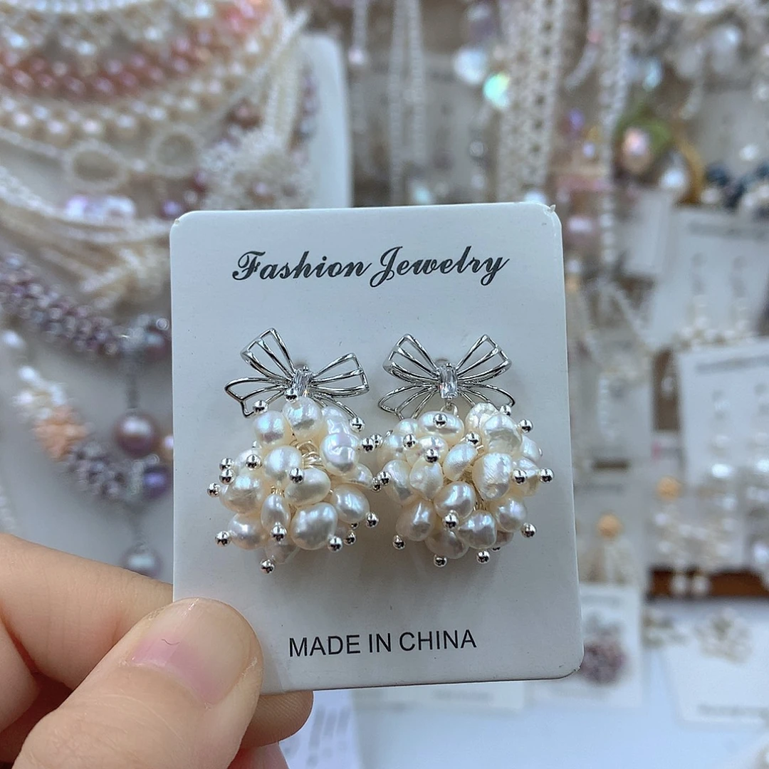 银S925镶嵌项链耳饰淡水珍珠