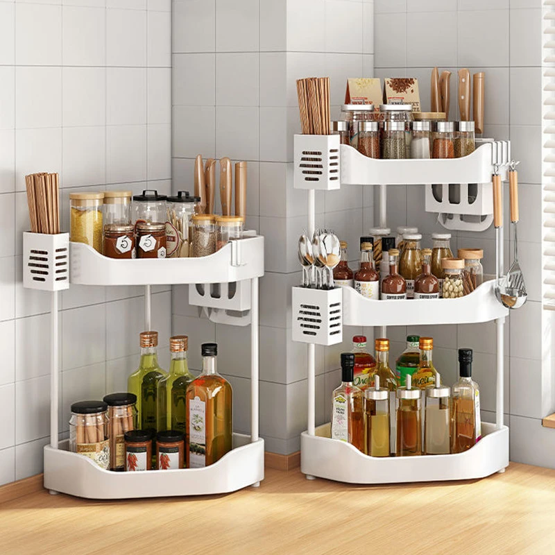 厨房调料置物架三角架多功能台面转角家用油盐酱醋调味品收纳架子