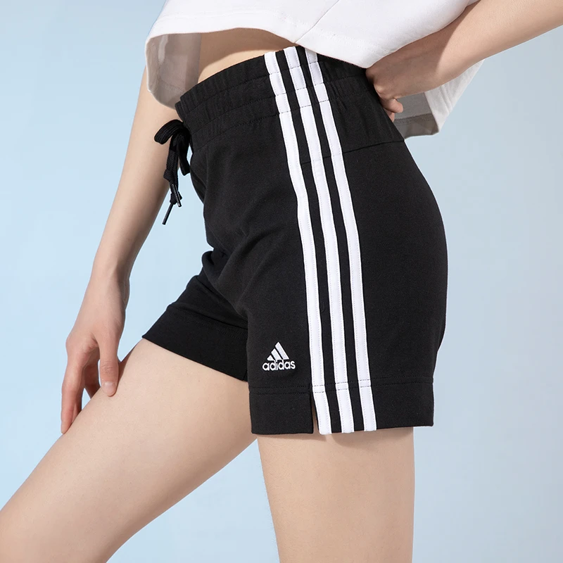 adidas阿迪达斯针织短裤女装2025夏季新款运动裤修身休闲裤GM5523