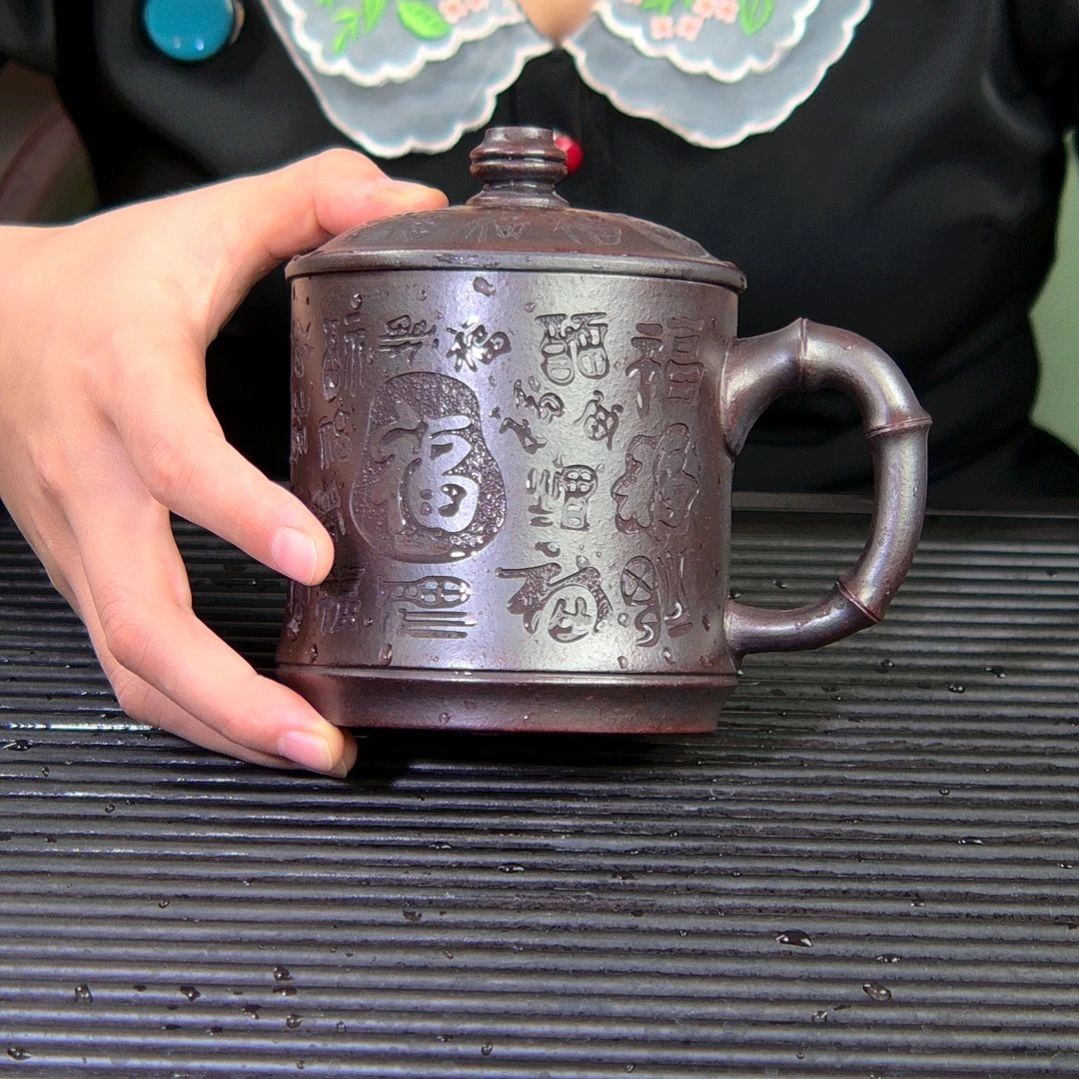 茶杯紫砂高货放漏