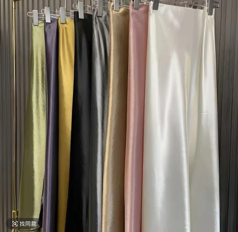 春季新中式薄款纯色高腰显瘦裙子长裙时尚休闲半身裙女士