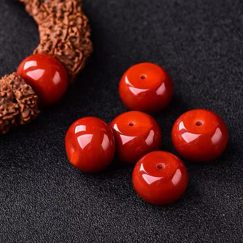 天然珠宝玉石墩子10mm  1颗配件玛瑙多样性发其一