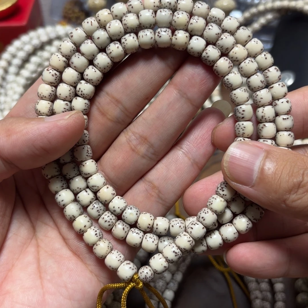 星月菩提手串星月石玉料7*6河豚