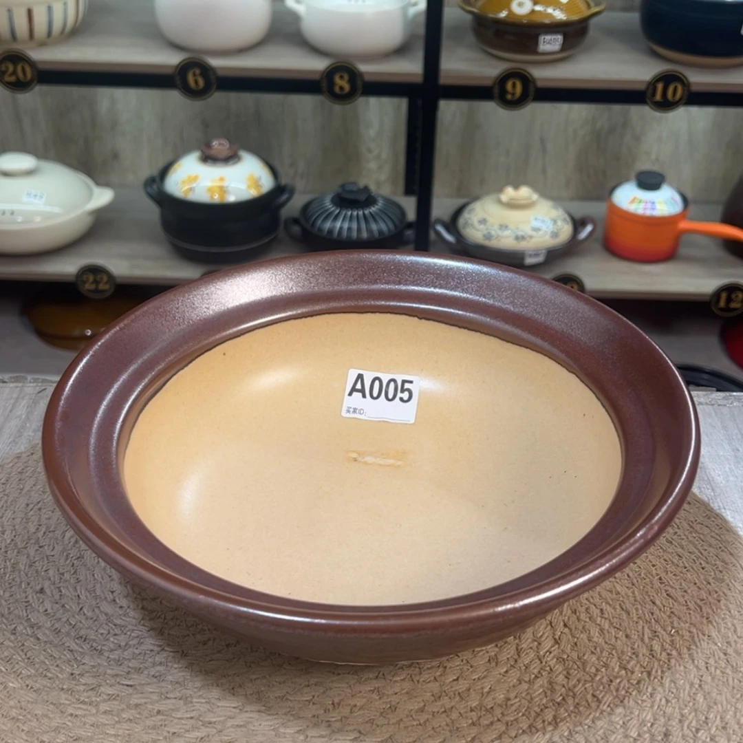 【闪购商品】口径28厘米粗陶砂锅微瑕疵品005