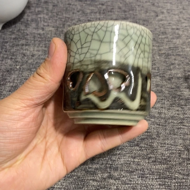 紫砂茶杯非常漂亮好看的花瓶
