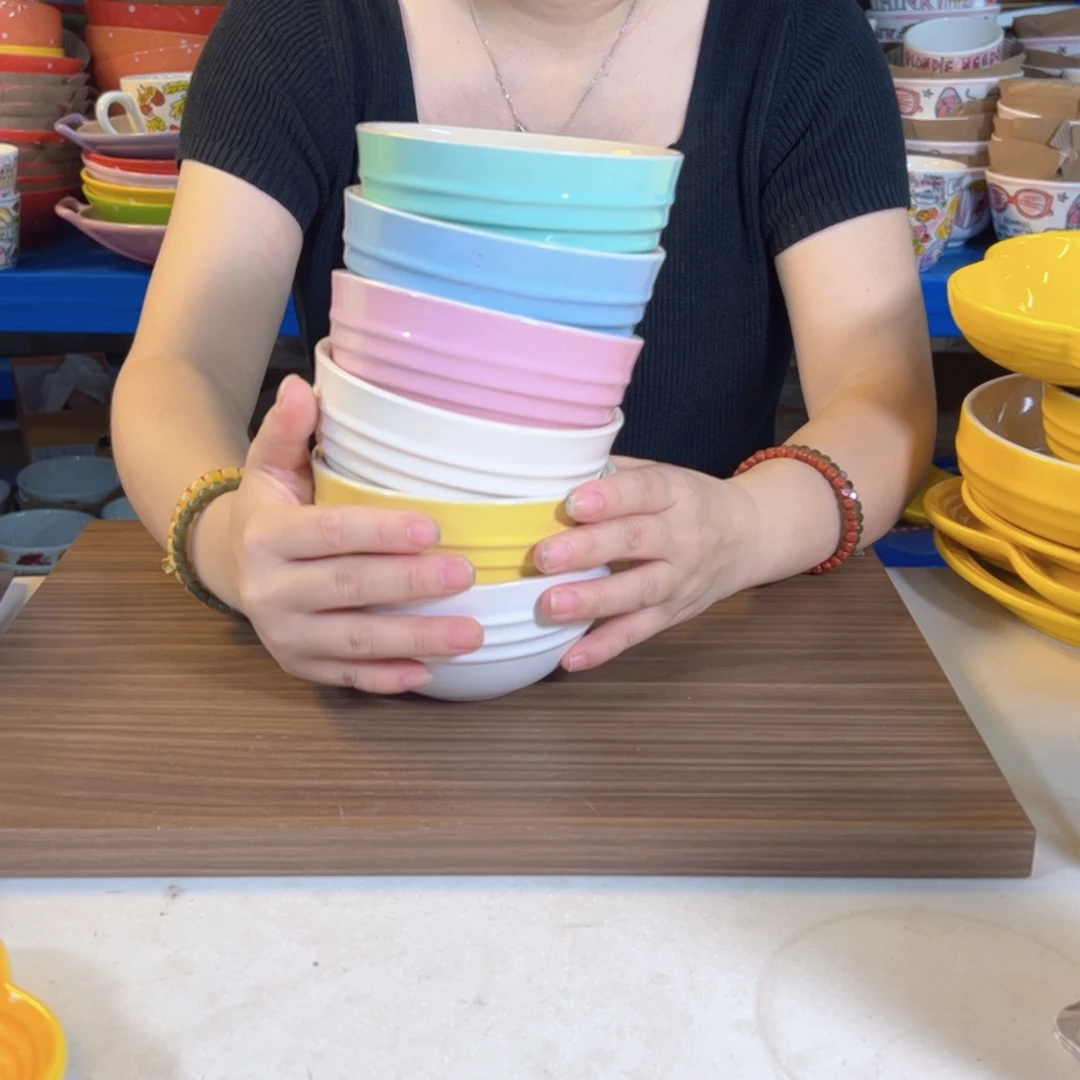 瓷马卡龙米饭wan套装