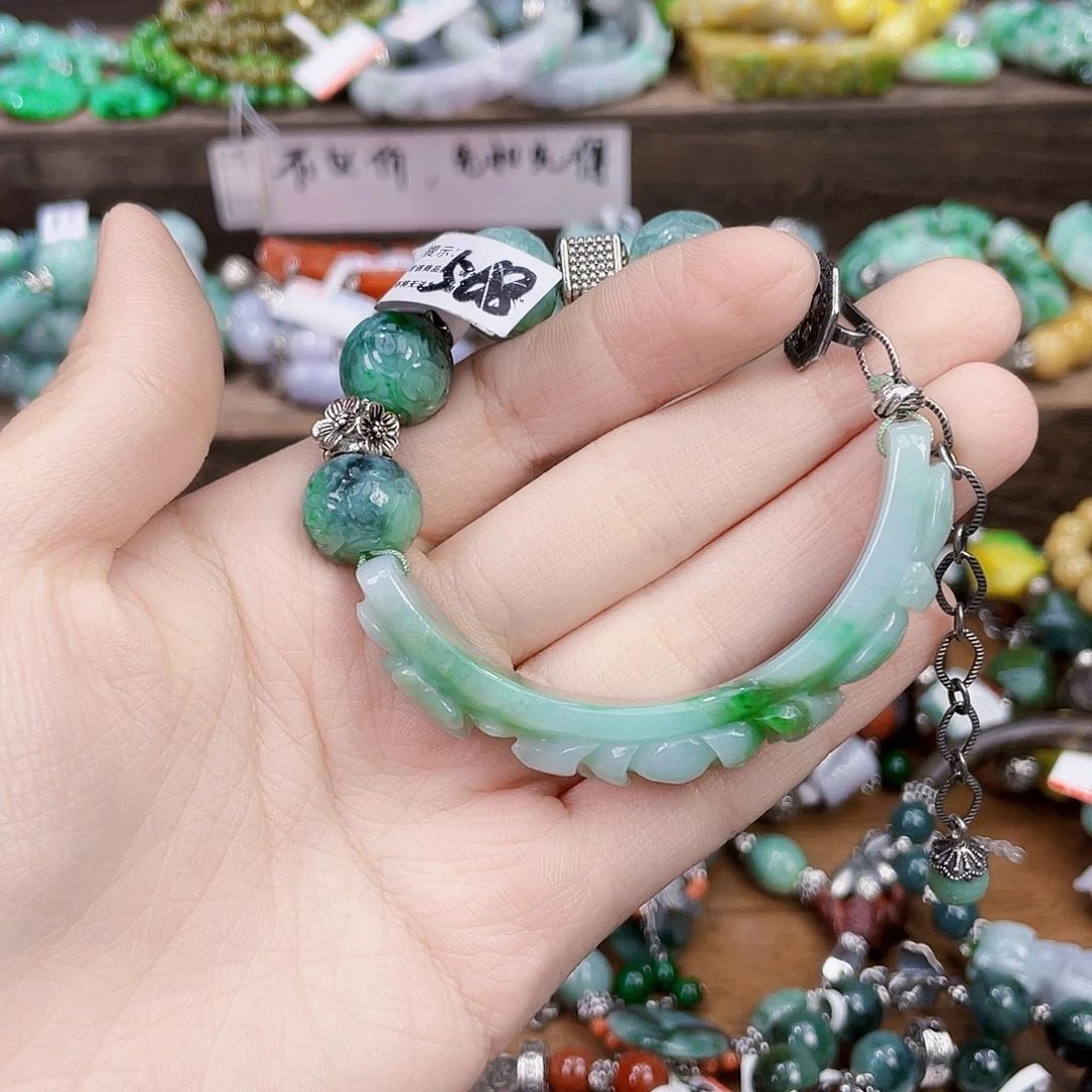 W***1未镶嵌手链翡翠手链