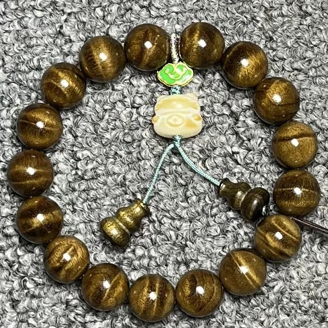 阴沉金丝楠1.2闪电水波手串